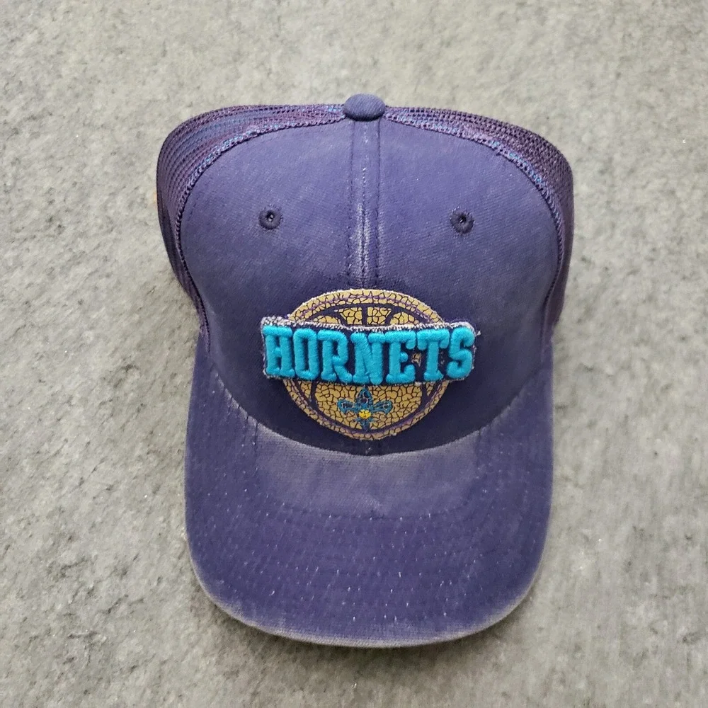 NEW Charlotte Hornets Hat Cap Snap Back Purple Blue Adidas NBA Basketball Men A5